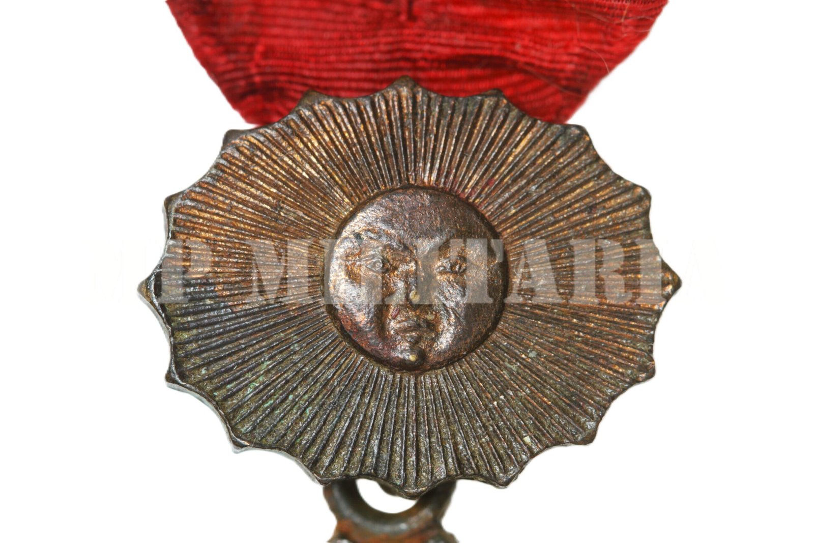 MEDALHA GUERRA DO PARAGUAI VIRTUDES MILITARES SOL DE BRONZE - Imagem 3