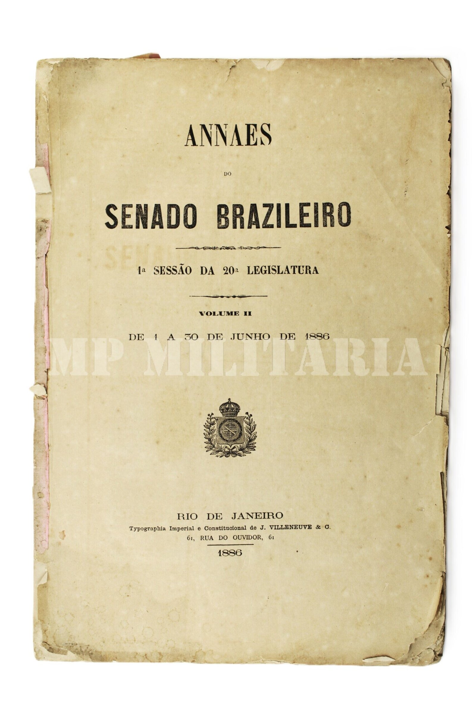 ANAIS DO SENADO DO IMPÉRIO BRASILEIRO – 1886 - Imagem 2