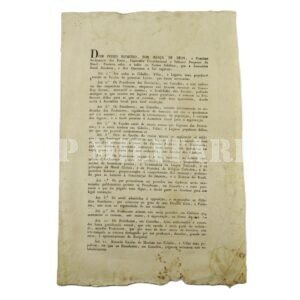 DECRETO DE DOM PEDRO I • CRIAÇÃO DE ESCOLAS DE PRIMEIRAS LETRAS – ANO 1827