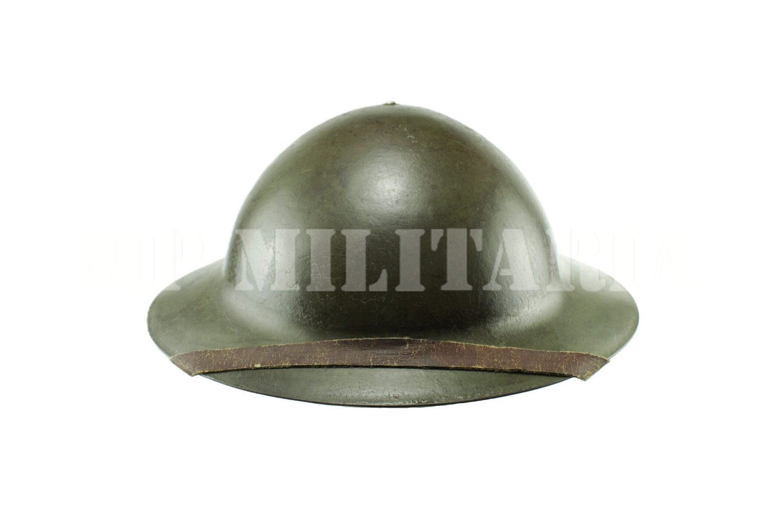 CAPACETE DE AÇO PAULISTA COMPLETO – MODELO INGLÊS – REVOLUÇÃO DE 1932