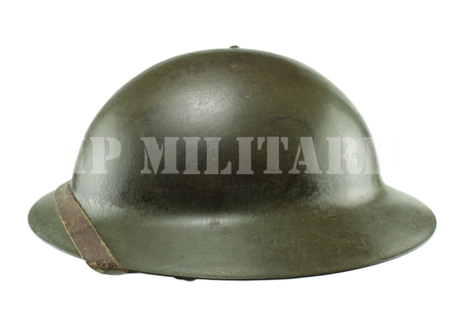 CAPACETE DE AÇO PAULISTA COMPLETO – MODELO INGLÊS – REVOLUÇÃO DE 1932 - Imagem 3