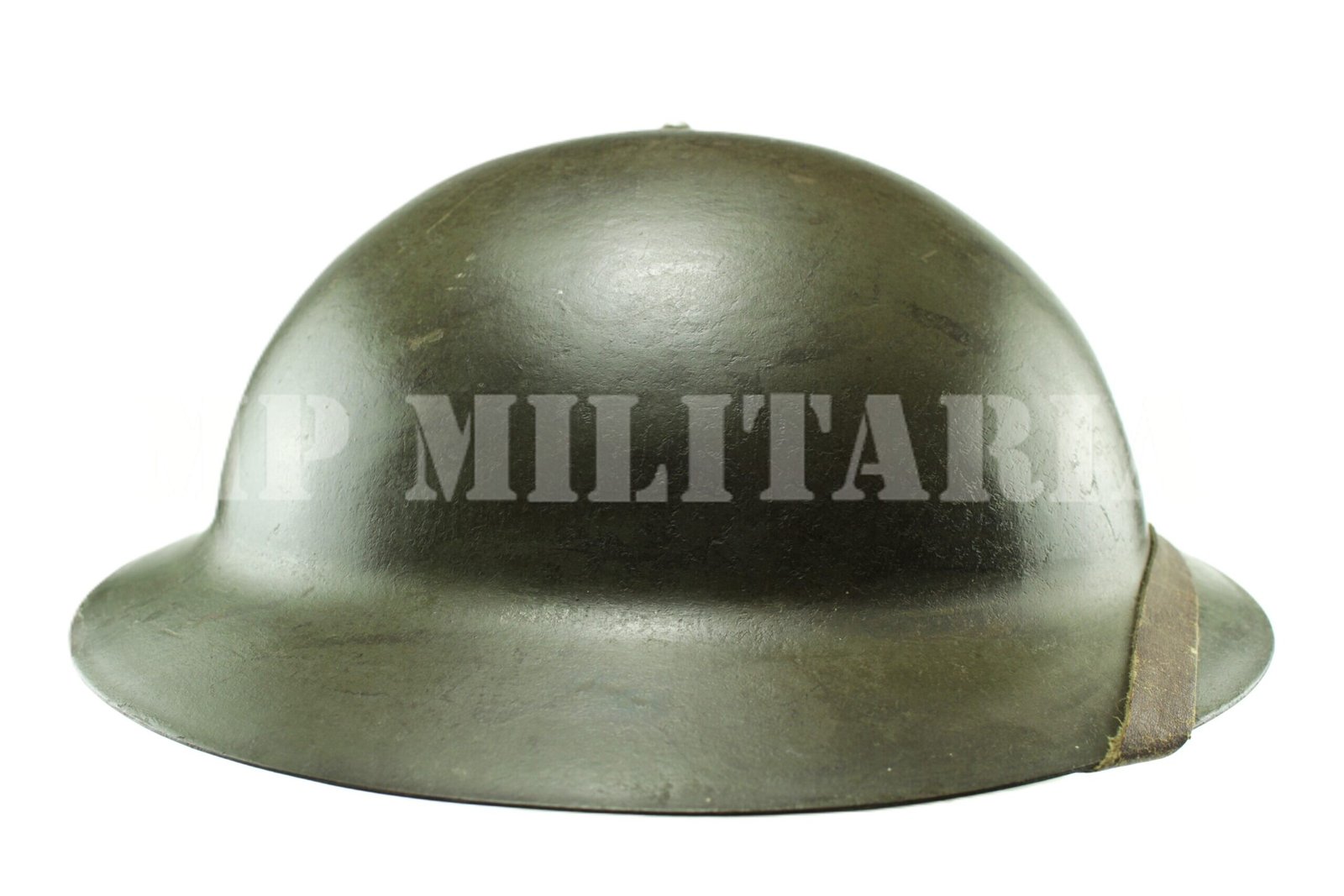 CAPACETE DE AÇO PAULISTA COMPLETO – MODELO INGLÊS – REVOLUÇÃO DE 1932 - Imagem 4