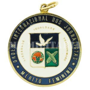 MEDALHA DA ORDEM INTERNACIONAL DOS JORNALISTAS - GRAU MÉRITO FEMININO