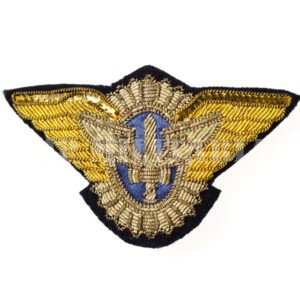 ANTIGA INSÍGNIA BORDADA PARA QUEPE DE OFICIAL DA FORÇA AÉREA • FAB – ANOS 50/70