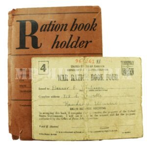 CADERNETA / LIVRO DE RACIONAMENTO DE GUERRA AMERICANO • WAR RATION BOOK Nº 4 – II GUERRA