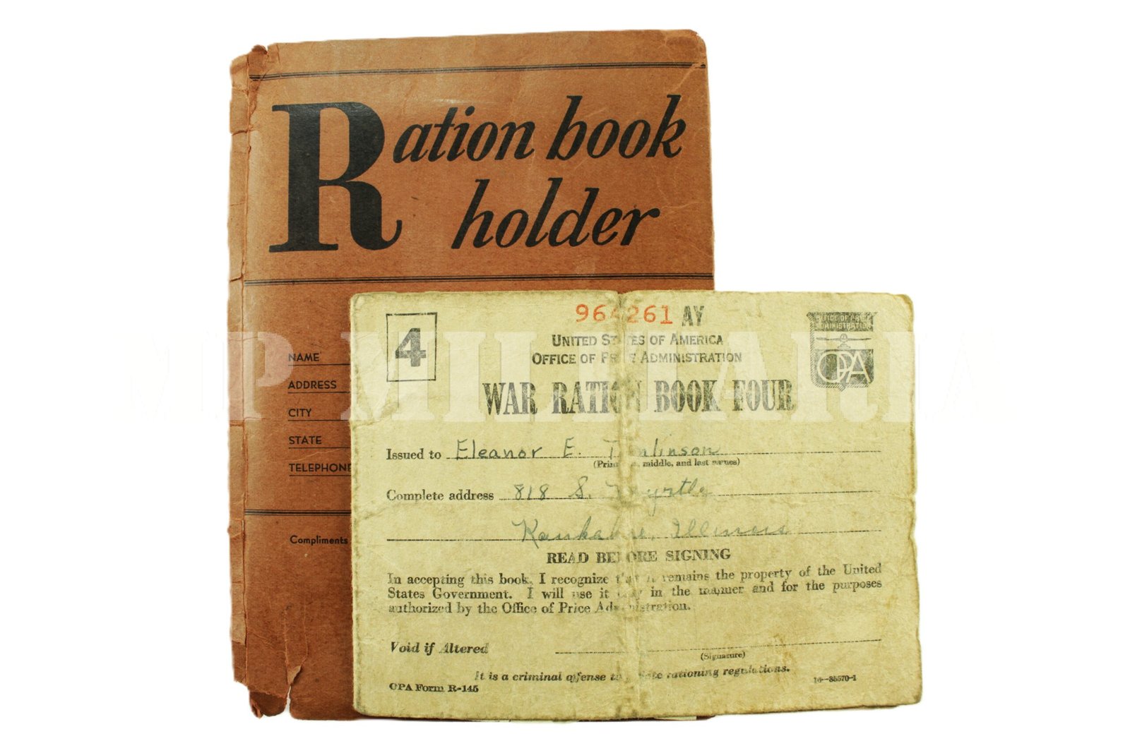 CADERNETA / LIVRO DE RACIONAMENTO DE GUERRA AMERICANO • WAR RATION BOOK Nº 4 – II GUERRA