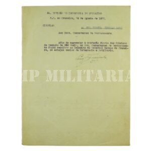 RARO DOCUMENTO ASSINADO PELO CORONEL EUCLIDES FIGUEIREDO – REVOLUÇÃO DE 1932