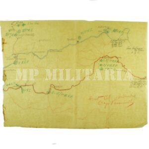 RARÍSSIMO MAPA DO TEATRO DE OPERAÇÕES DA REGIÃO DO TUNEL DA MANTIQUIRA – REVOLUÇÃO DE 1932