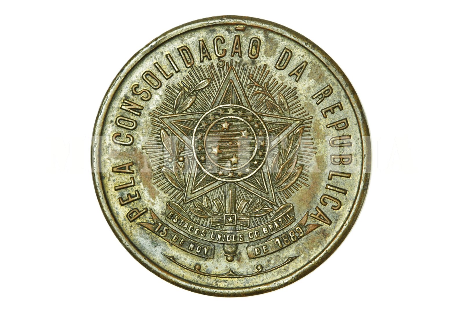 MEDALHA “PELA CONSOLIDAÇÃO DA REPÚBLICA” DA REVOLUÇÃO FEDERALISTA – 1893 - Imagem 2
