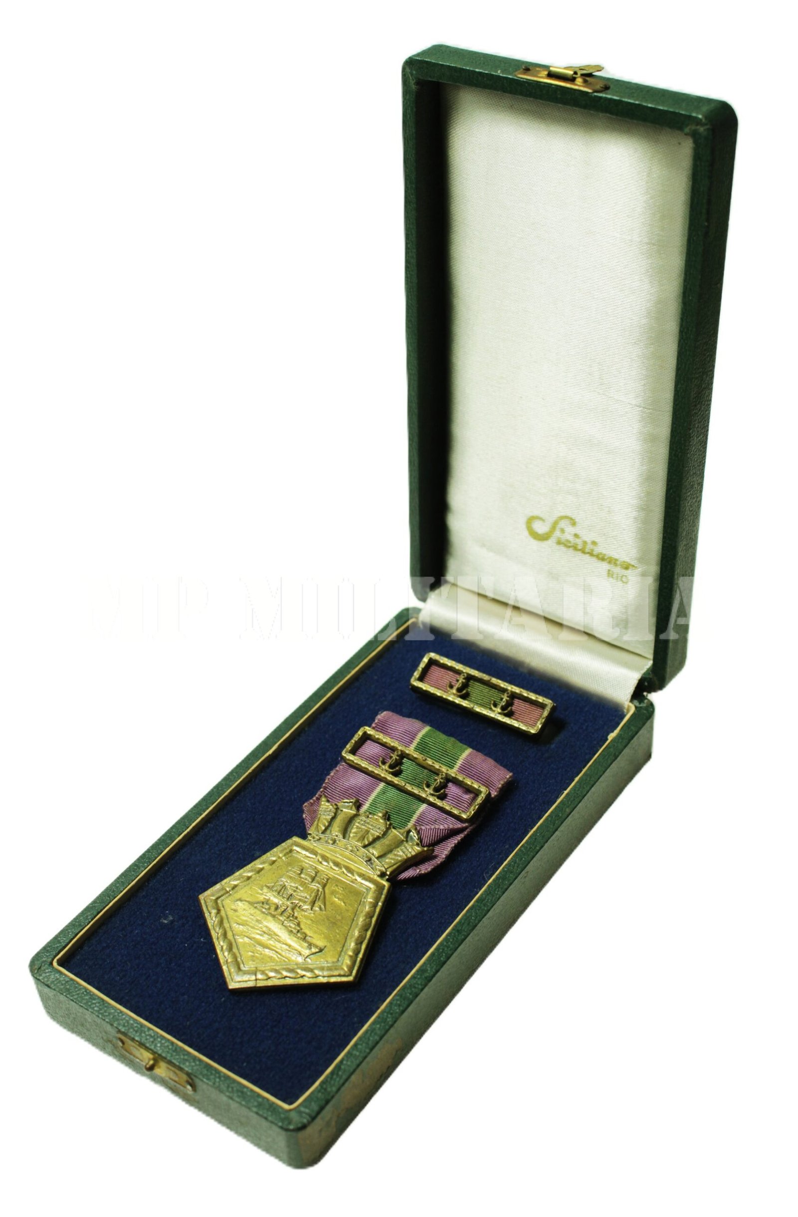 MEDALHA DO MÉRITO MARINHEIRO COM BARRETA • 2 ANCORAS NA CAIXA – MARINHA DO BRASIL - Imagem 2
