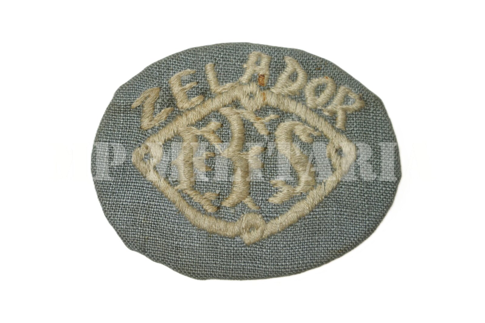 DISTINTIVO DE QUEPE DA ESTRADA DE FERRO SOROCABANA EFS, AZUL ∙ ZELADOR