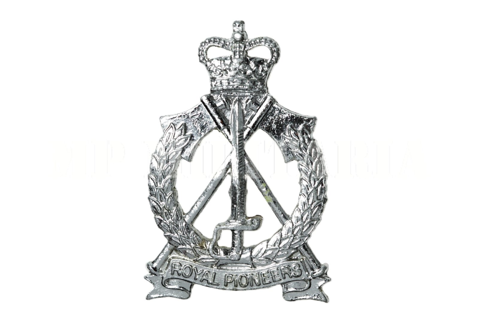 INSÍGNIA DE BOINA DO CORPO DE PIONEIROS REAIS – ROYAL PIONEERS CORPS - EXÉRCITO BRITÂNICO