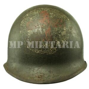 CAPACETE DE AÇO M1 DE PADIOLEIRO / MÉDICO