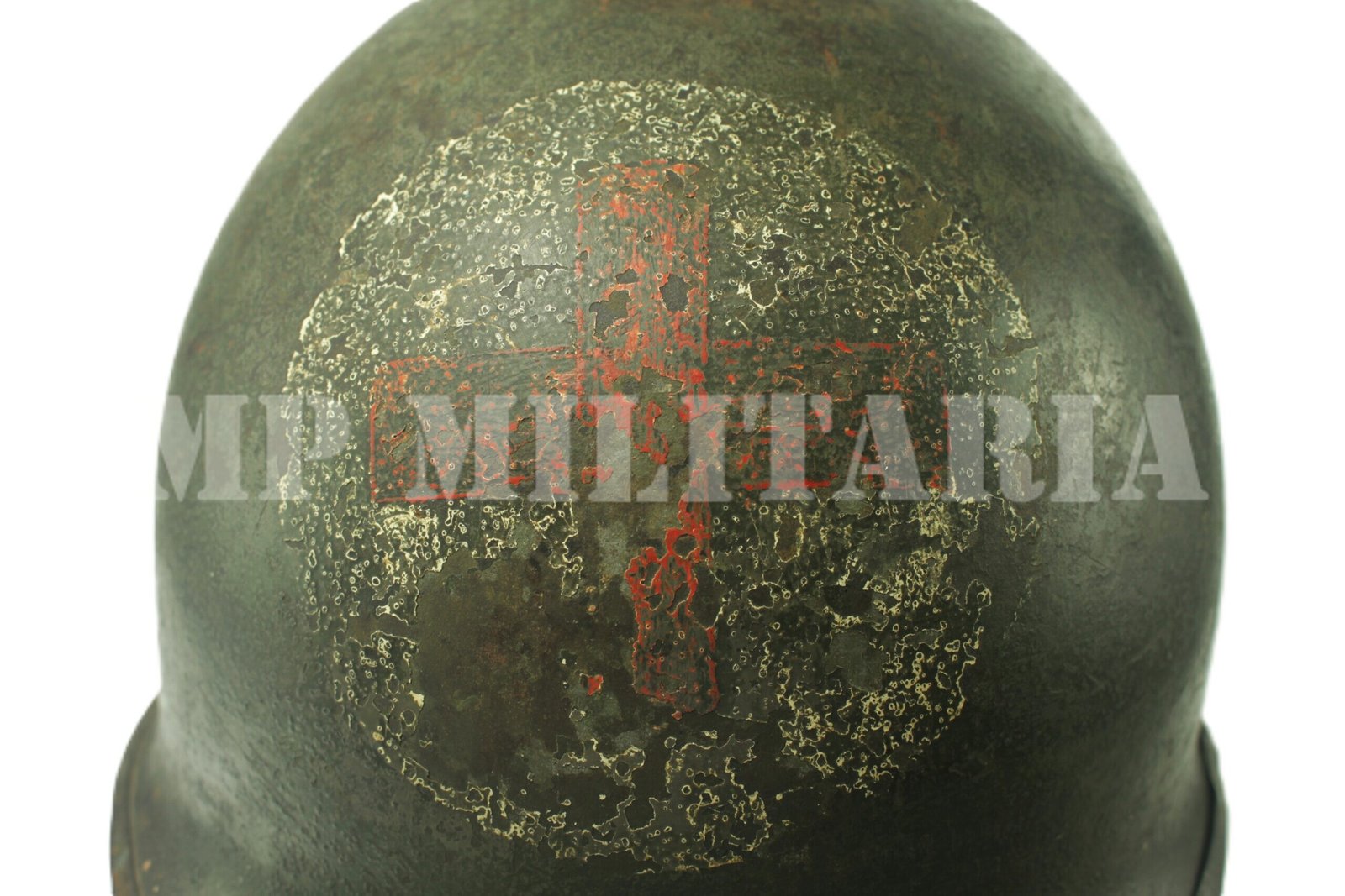 CAPACETE DE AÇO M1 DE PADIOLEIRO / MÉDICO - Imagem 6