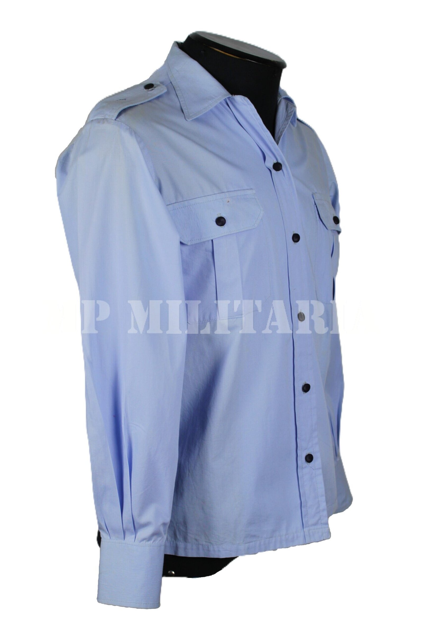 CAMISA AZUL OXFORD DA FORÇA AÉREA BRASILEIRA FAB – ANOS 50 - Imagem 4