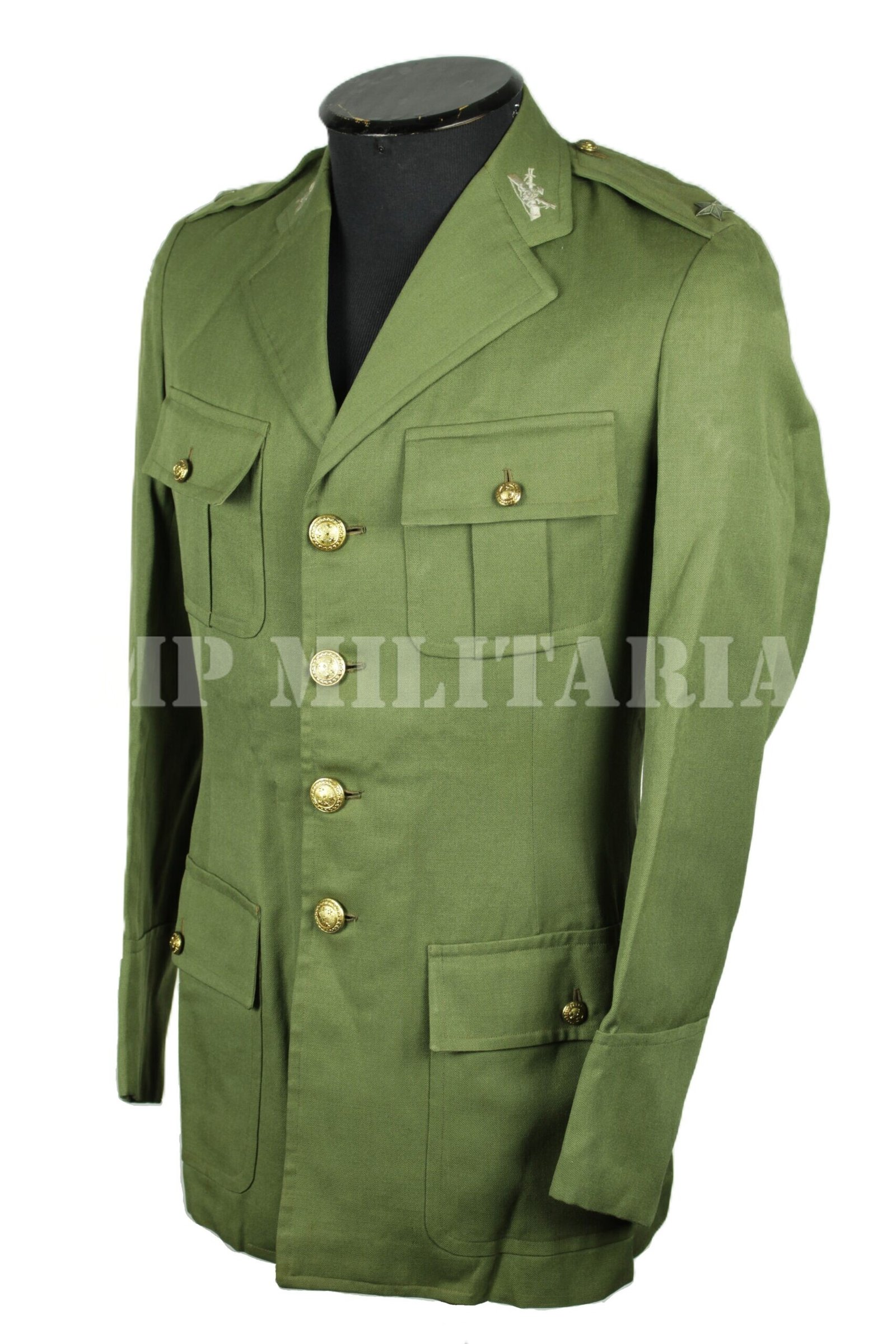 TÚNICA DE GABARDINE DE ASPIRANTE DO EXÉRCITO BRASILEIRO – ANOS 50 - Imagem 2