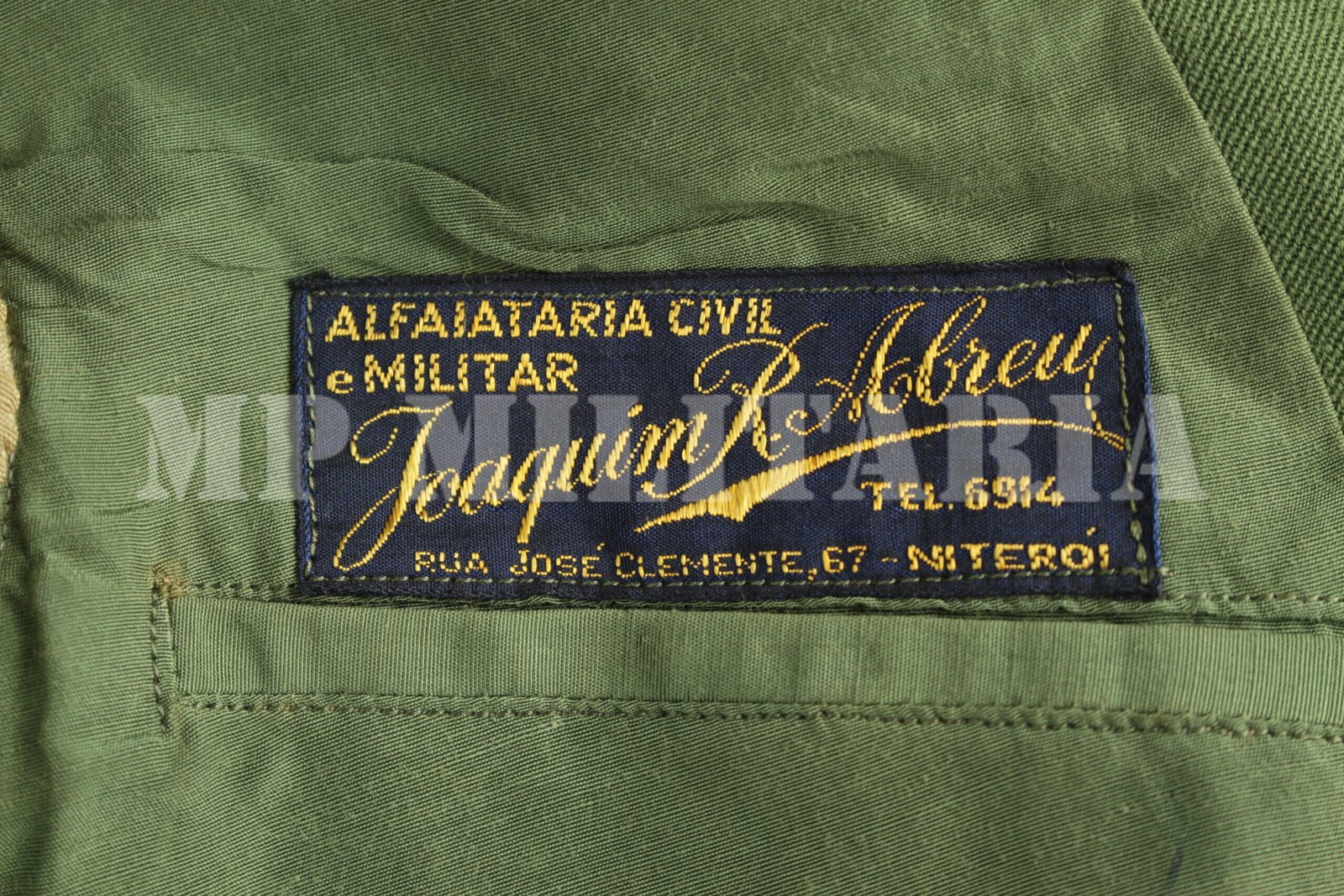 TÚNICA DE GABARDINE DE ASPIRANTE DO EXÉRCITO BRASILEIRO – ANOS 50 - Imagem 8