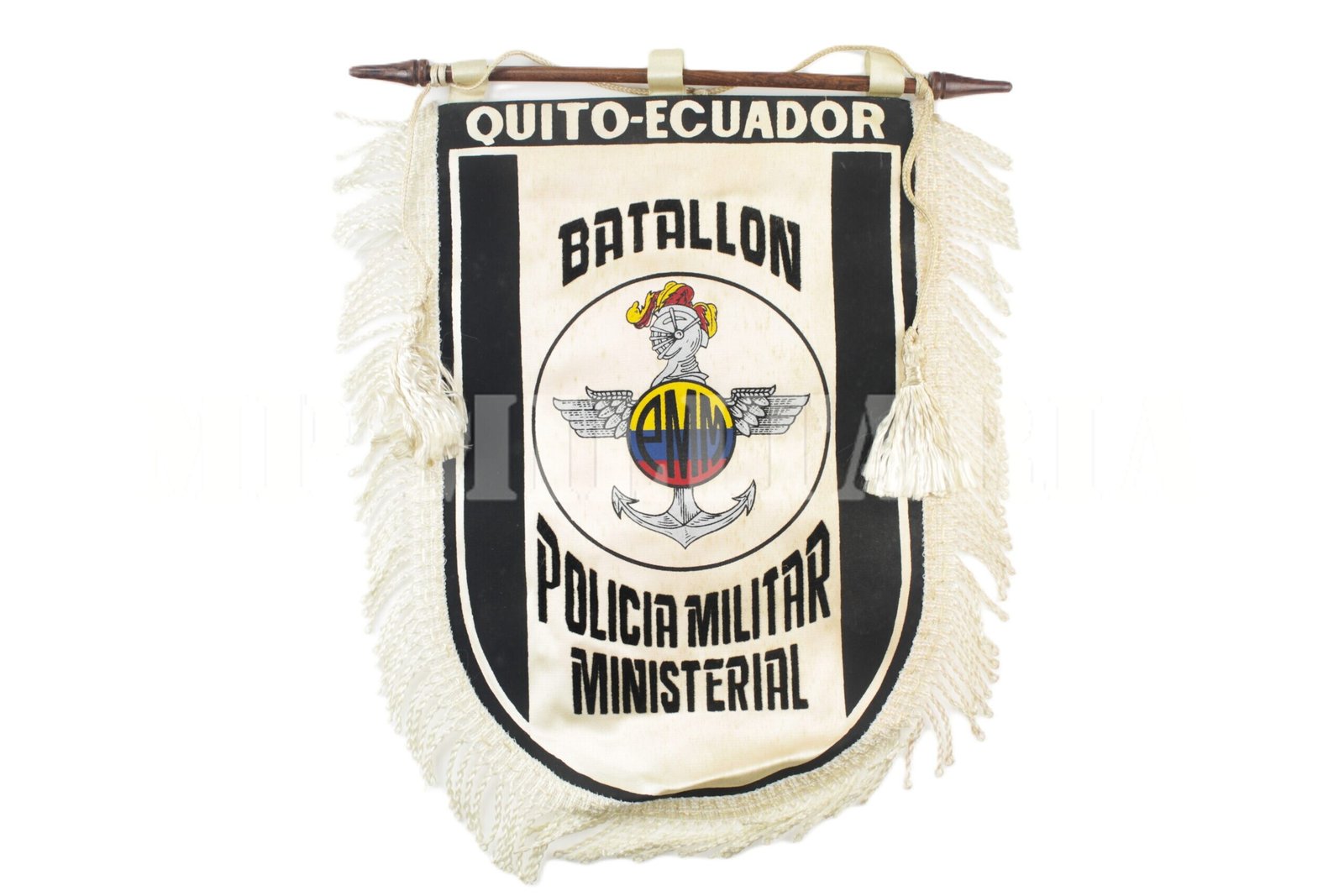 FLÂMULA DO BATALHÃO DE POLÍCIA MILITAR MINISTERAL DE QUITO, ECUADOR