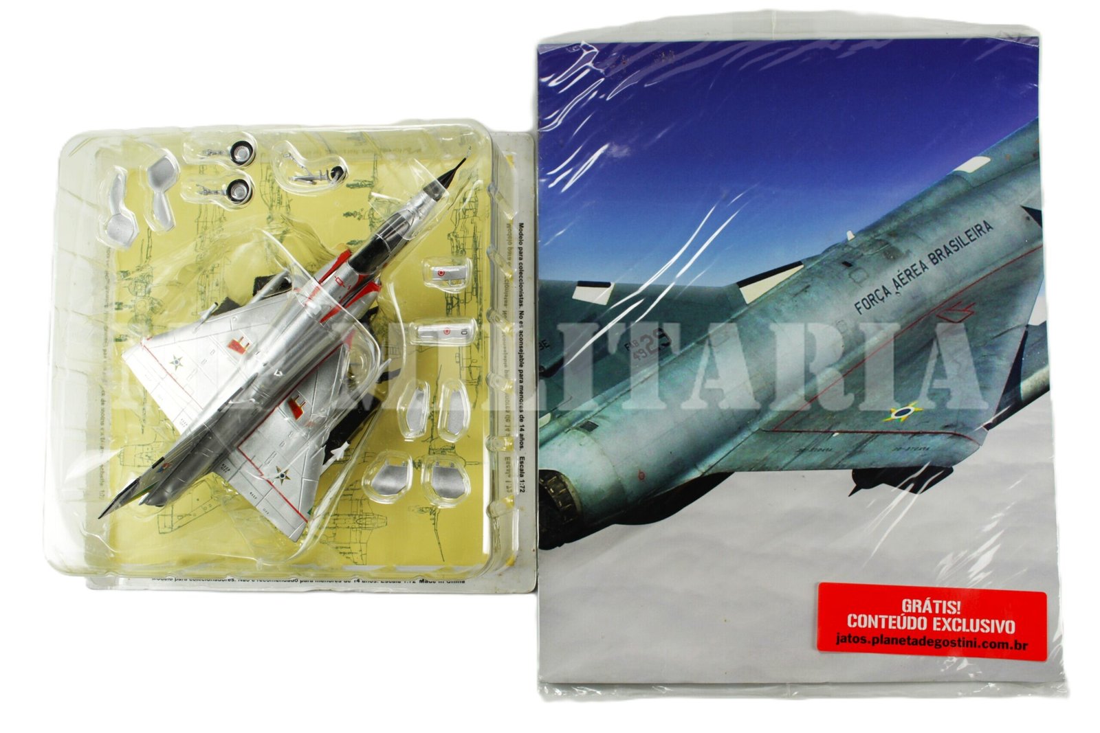 MINIATURA AVIÃO DE CAÇA MIRAGE III DA FAB – FORÇA AÉREA BRASILEIRA - Imagem 3