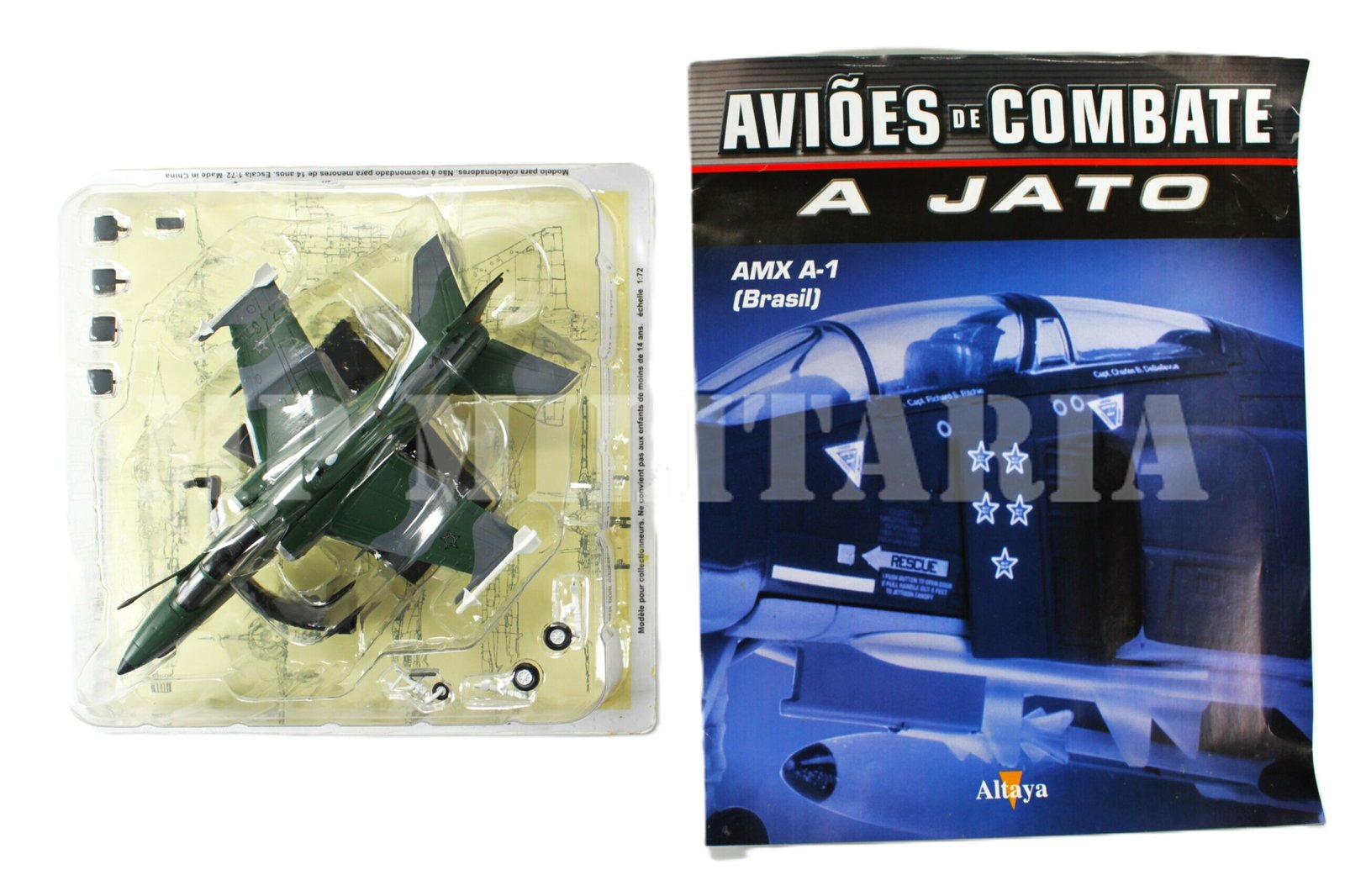 MINIATURA AVIÃO DE CAÇA AMX A-1 DA FAB – FORÇA AÉREA BRASILEIRA - Imagem 3