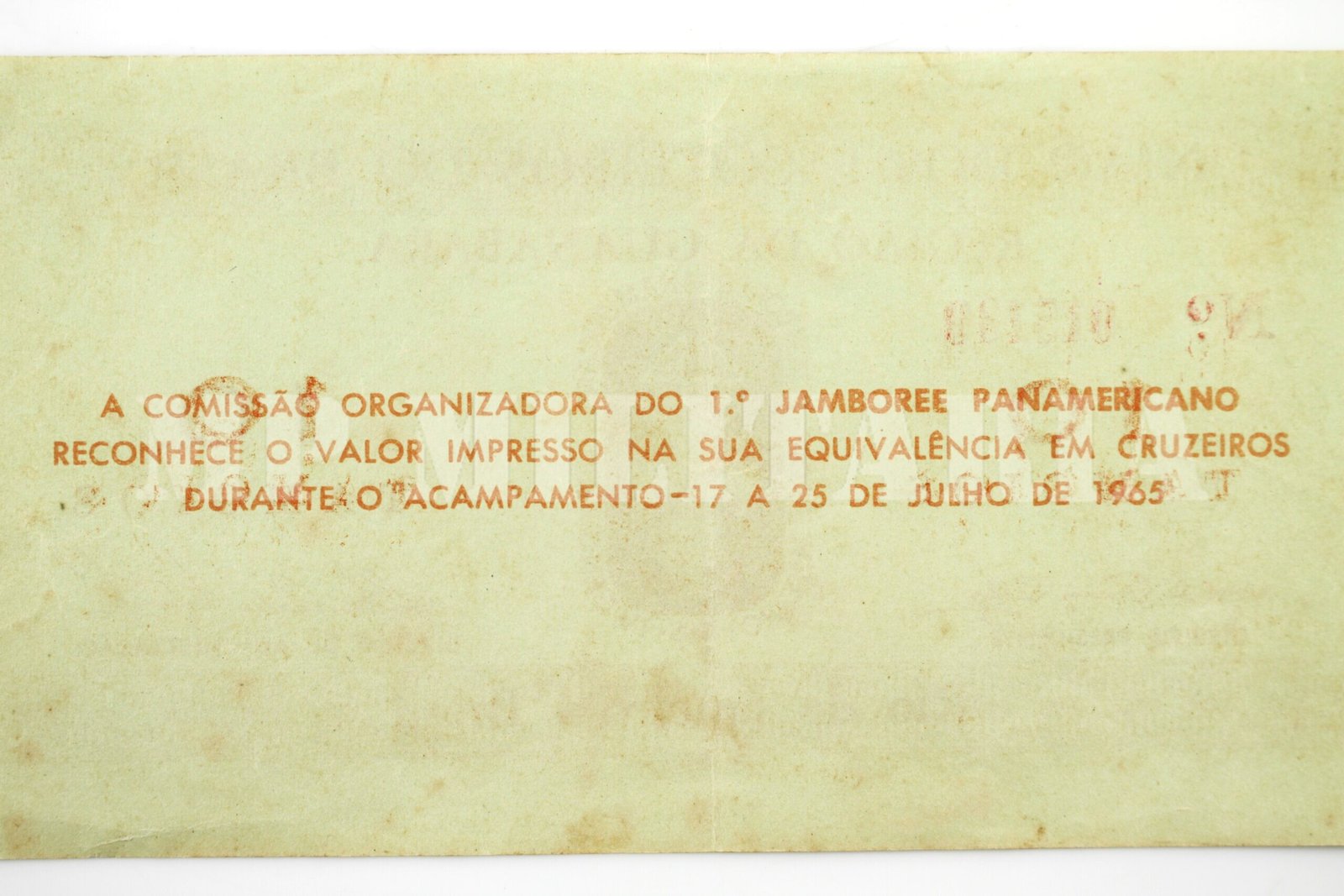 CÉDULA DOS ESCOTEIROS DO BRASIL, 10 TAMOIOS • REGIÃO DA GUANABARA – 1965 - Imagem 5