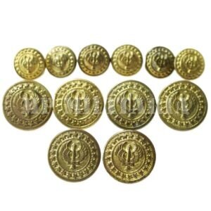 LOTE DE BOTÕES DOURADOS ANTIGOS DA FAB