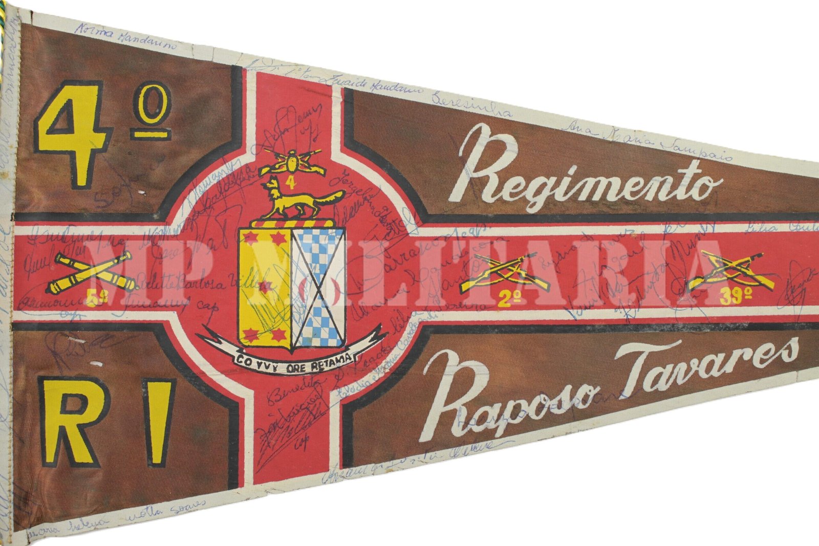 FLÂMULA DO 4º RI – 4º REGIMENTO DE INFANTARIA – ANOS 50 - Imagem 3