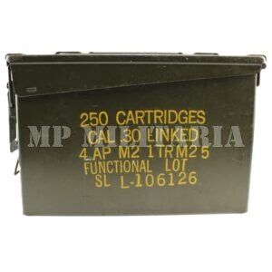 CAIXA / CUNHETE DE MUNIÇÃO VAZIO .30