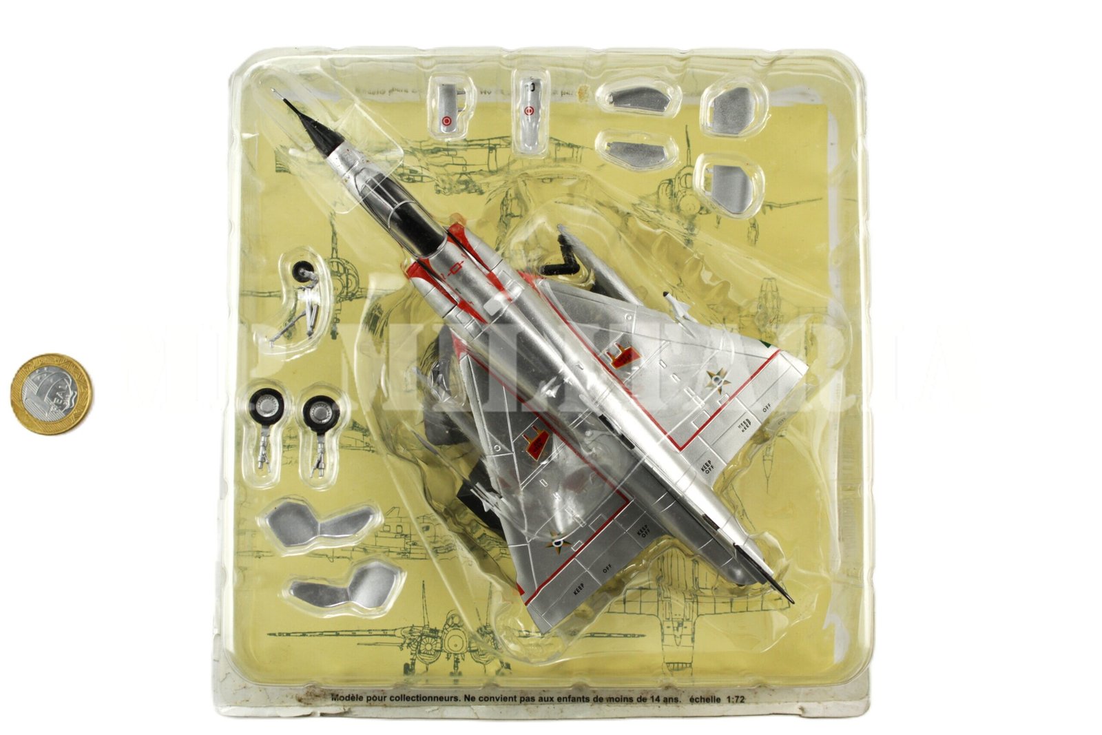 MINIATURA AVIÃO DE CAÇA MIRAGE III DA FAB – FORÇA AÉREA BRASILEIRA