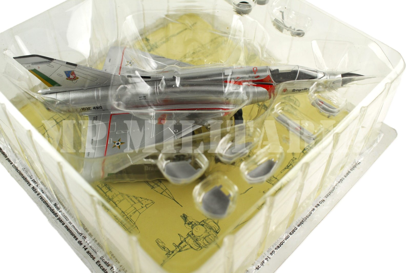 MINIATURA AVIÃO DE CAÇA MIRAGE III DA FAB – FORÇA AÉREA BRASILEIRA - Imagem 3