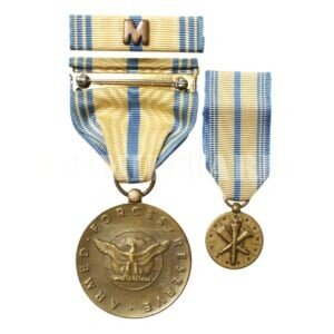 CONJUNTO MEDALHA ∙ ARMED FORCES RESERVE MEDAL, BARRETA DE MOBILIZAÇÃO E MINIATURA – EXÉRCITO