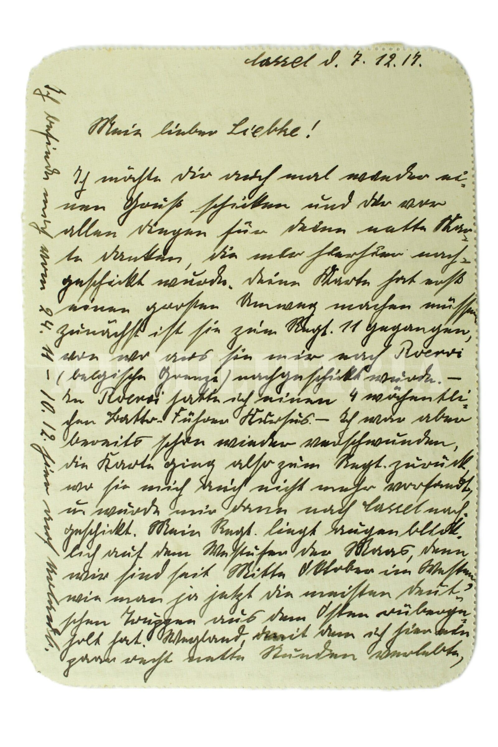 CORRESPONDÊNCIA MILITAR FELDPOST 1917 – ALEMANHA I GUERRA - Imagem 3