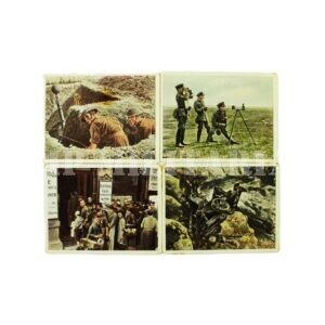 LOTE DE 4 FIGURINHAS CIGARETTEN BILDER – KURMARK E JUNO – I GUERRA