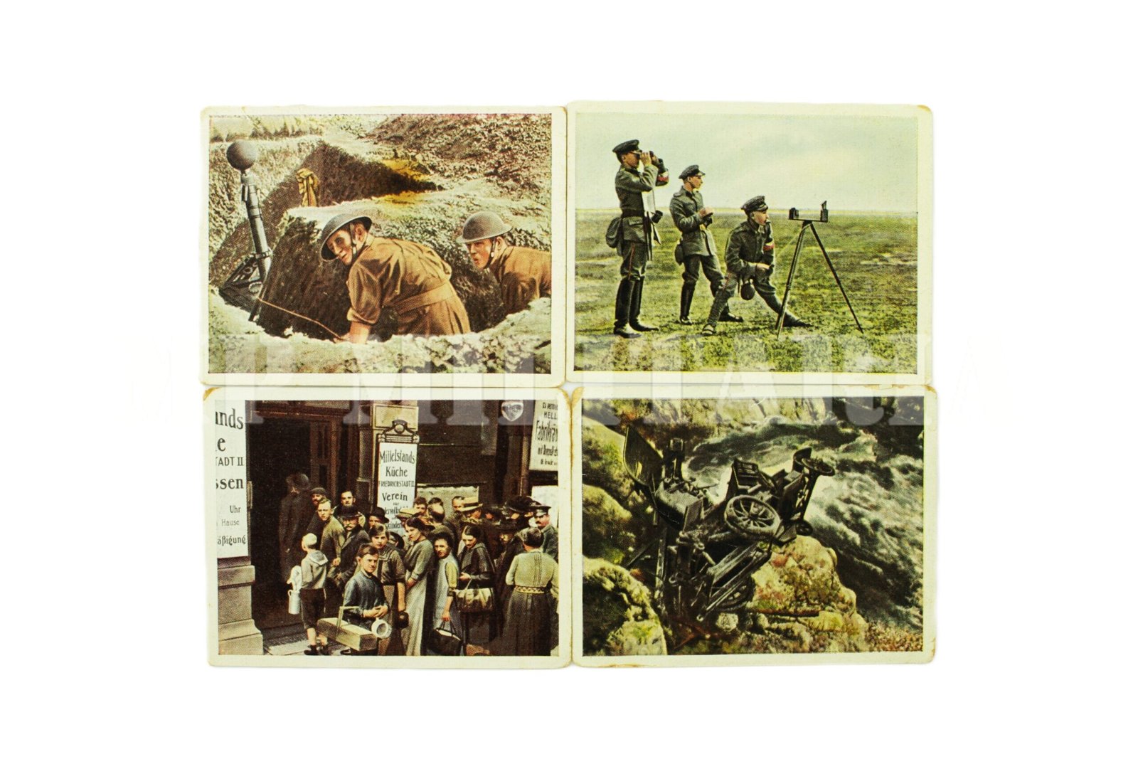 LOTE DE 4 FIGURINHAS CIGARETTEN BILDER – KURMARK E JUNO – I GUERRA - Imagem 2