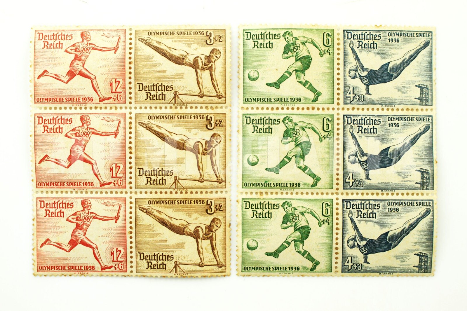 BLOCO DE SELOS DA OLIMPIADA DE BERLIM – ALEMANHA 1936 - Imagem 2