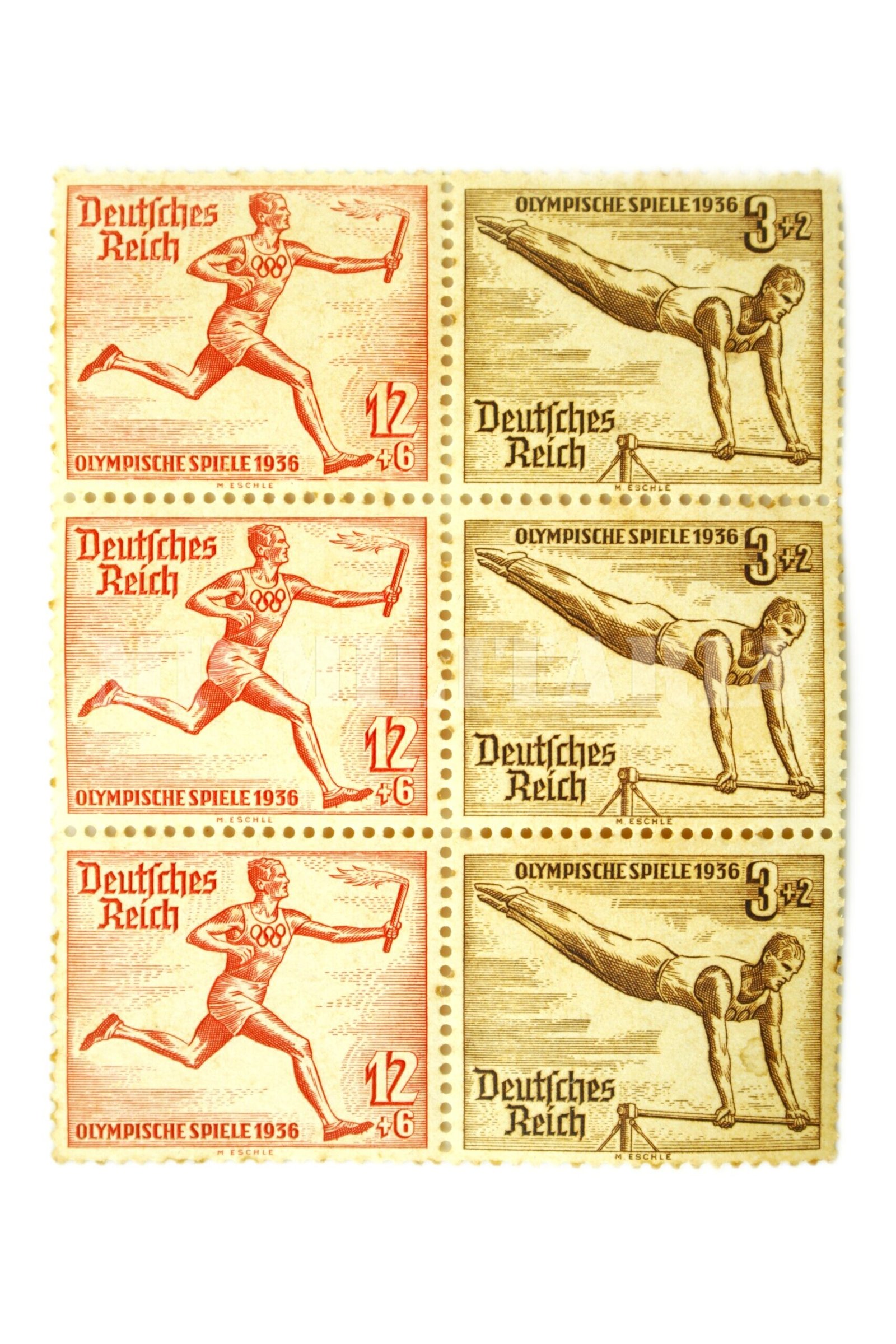 BLOCO DE SELOS DA OLIMPIADA DE BERLIM – ALEMANHA 1936 - Imagem 3