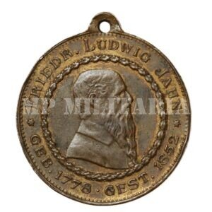 MEDALHA FRIEDRICH LUDWIG JAHN 1778–1852 • PAI DA GINASTICA – ALEMANHA