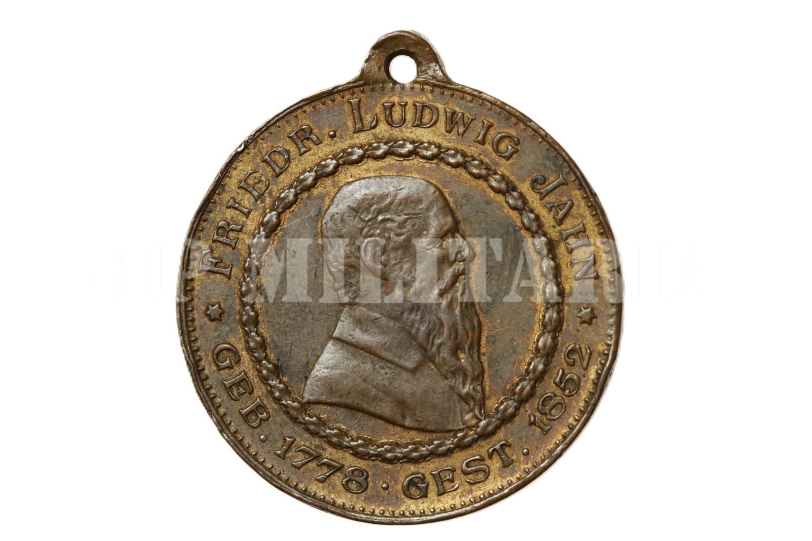MEDALHA FRIEDRICH LUDWIG JAHN 1778–1852 • PAI DA GINASTICA – ALEMANHA