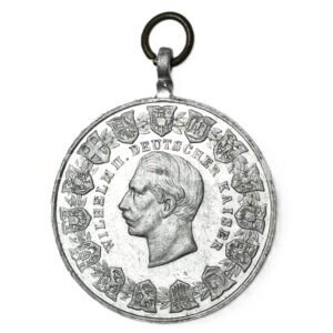 MEDALHA GUILHERME II – INAUGURAÇÃO DO CANAL DO MAR DO NORTE E MAR BÁLTICO – 1895
