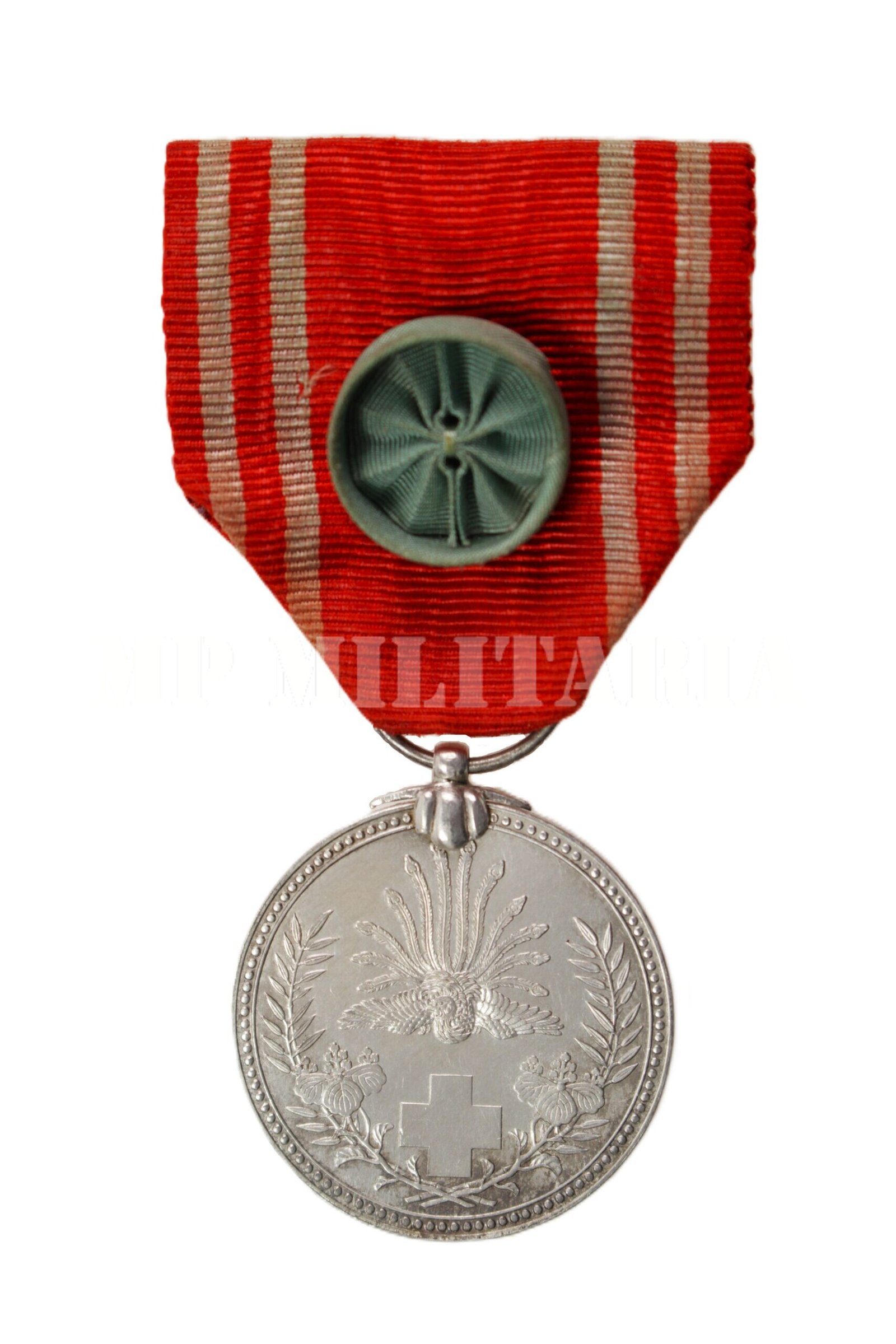 MEDALHA DE PRATA DA CRUZ VERMELHA JAPONESA • PRATA – II GUERRA - Imagem 2