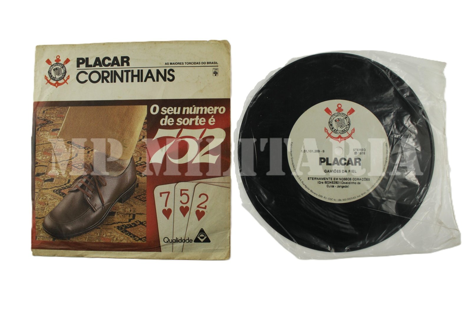 DISCO COMPACTO DA REVISTA PLACAR COM O HINO DO CORINTHIANS – 1978 - Imagem 4