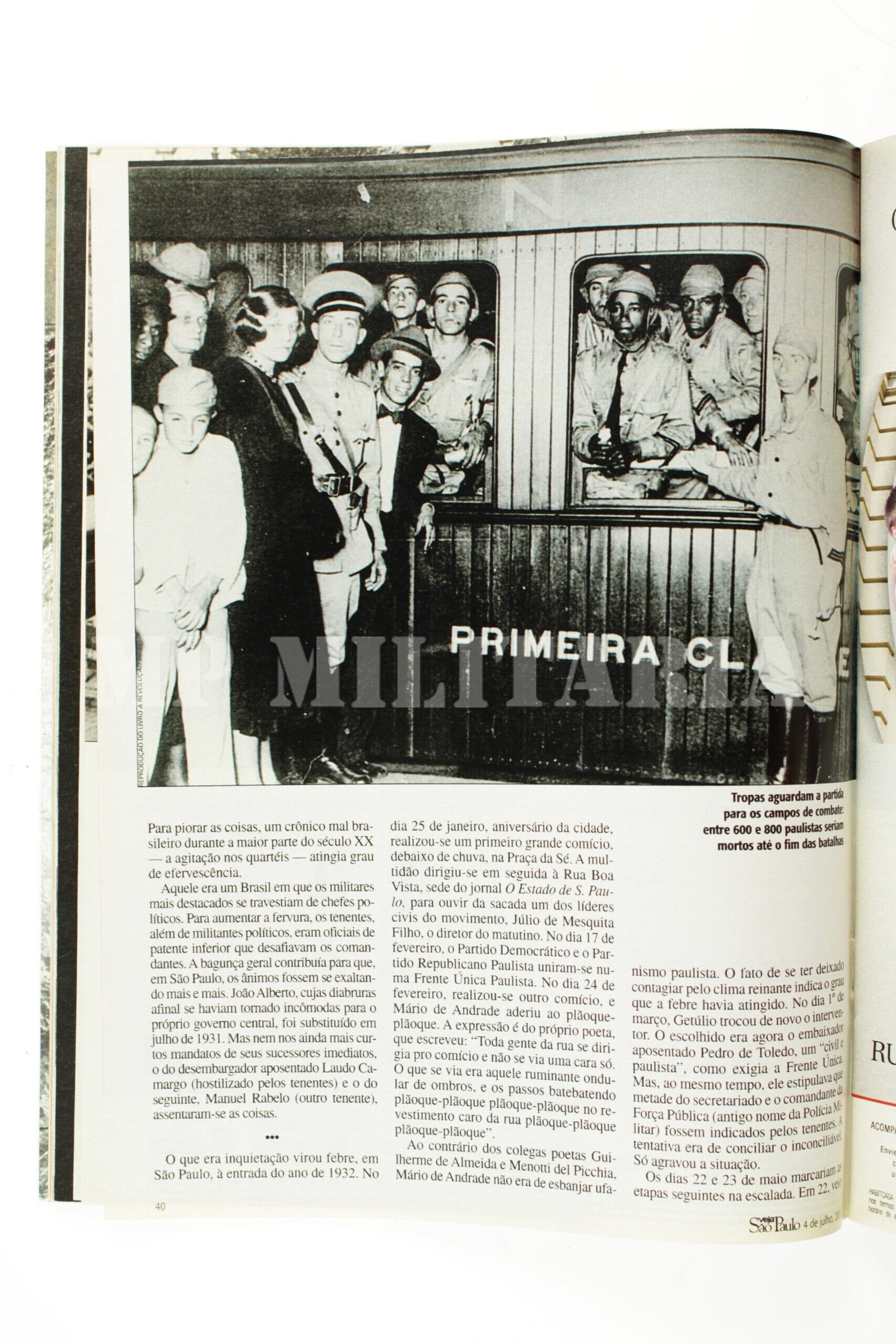 REVISTA VEJA SÃO PAULO DOS OITENTA ANOS DA REVOLUÇÃO DE 1932 - Imagem 3