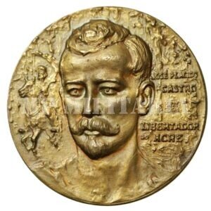 MEDALHA DO CENTENÁRIO DE PLACIDO DE CASTRO • LIBERTADOR DO ACRE 1873 – 1973