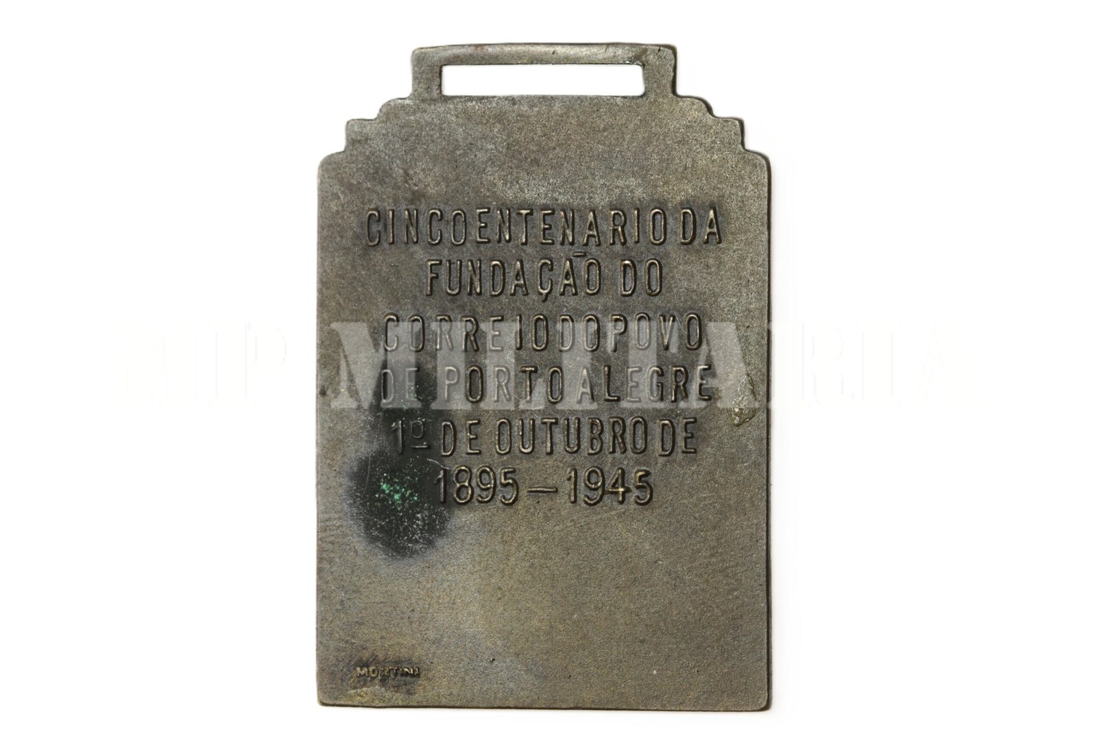 MEDALHA CINQUENTENÁRIO DO JORNAL CORREIO DO POVO • CALDAS JUNIOR – 1945 - Imagem 2