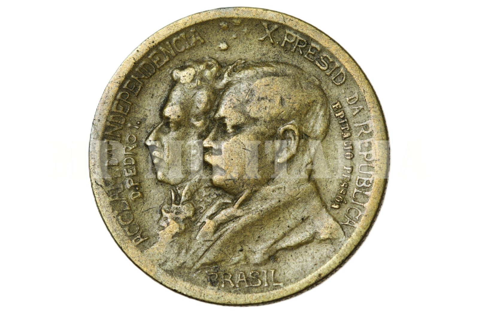 MOEDA DE 1000 RÉIS DE 1922 – COMEMORATIVA DO 1º CENTENÁRIO DA INDEPENDÊNCIA