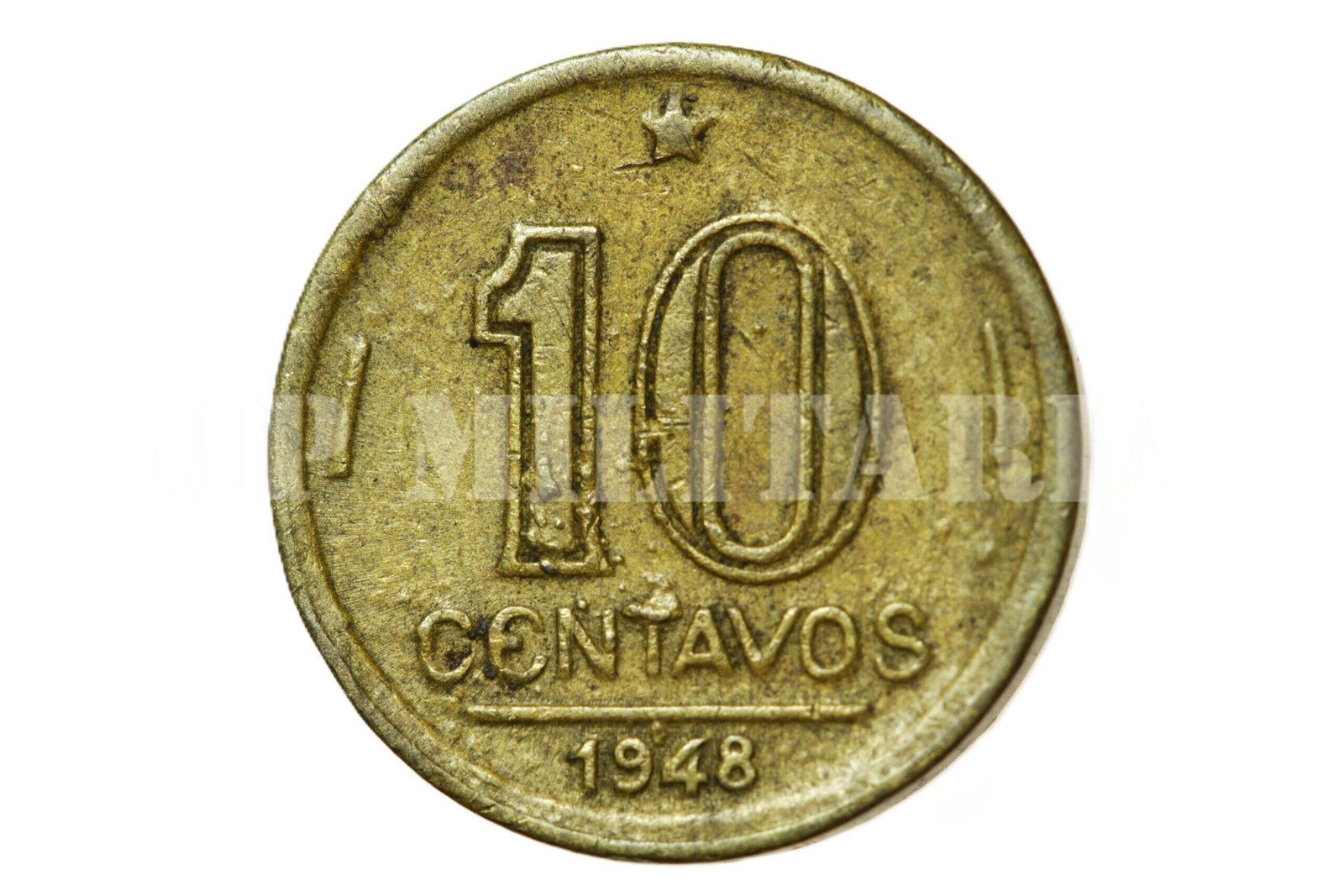 MOEDA DE 10 CENTAVOS DE REIS • JOSÉ BONIFÁCIO – 1948 - Imagem 2