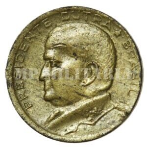 MOEDA DE 50 CENTAVOS DE REIS • PRESIDENTE DUTRA – 1956
