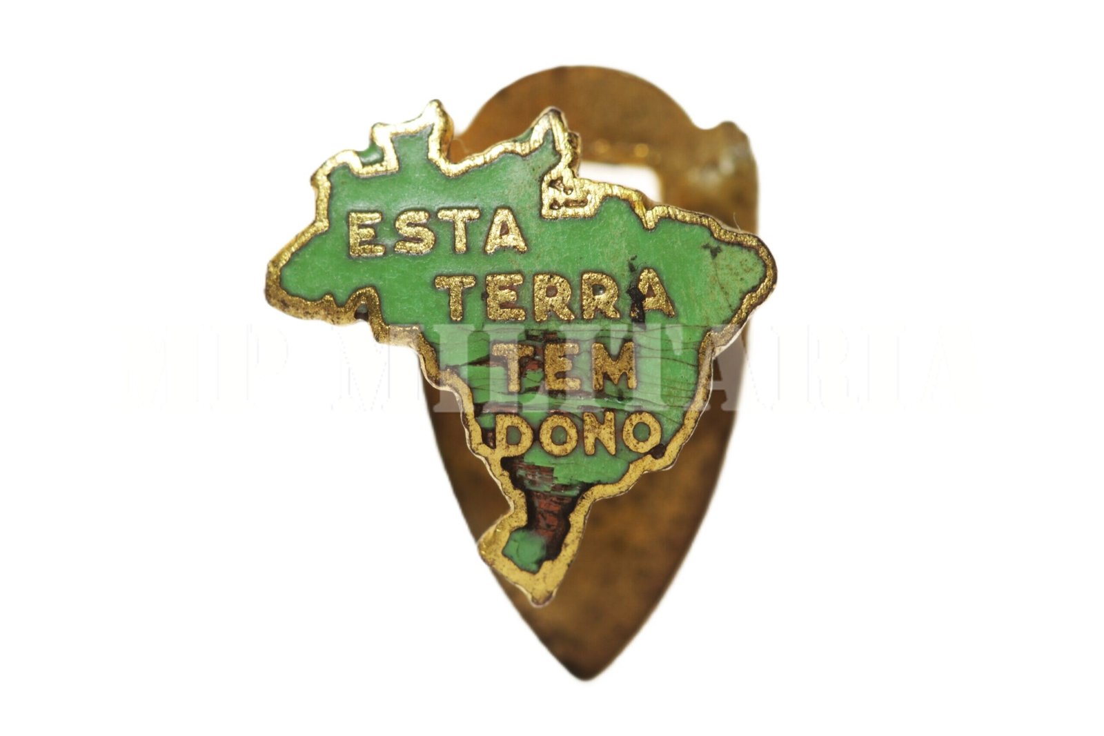ANTIGO PIN PATRIÓTICO “ESTA TERRA TEM DONO”