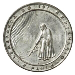 MEDALHA IV CENTENÁRIO DE SÃO PAULO, PADRE ANCHIETA • PRATEADA – 1954