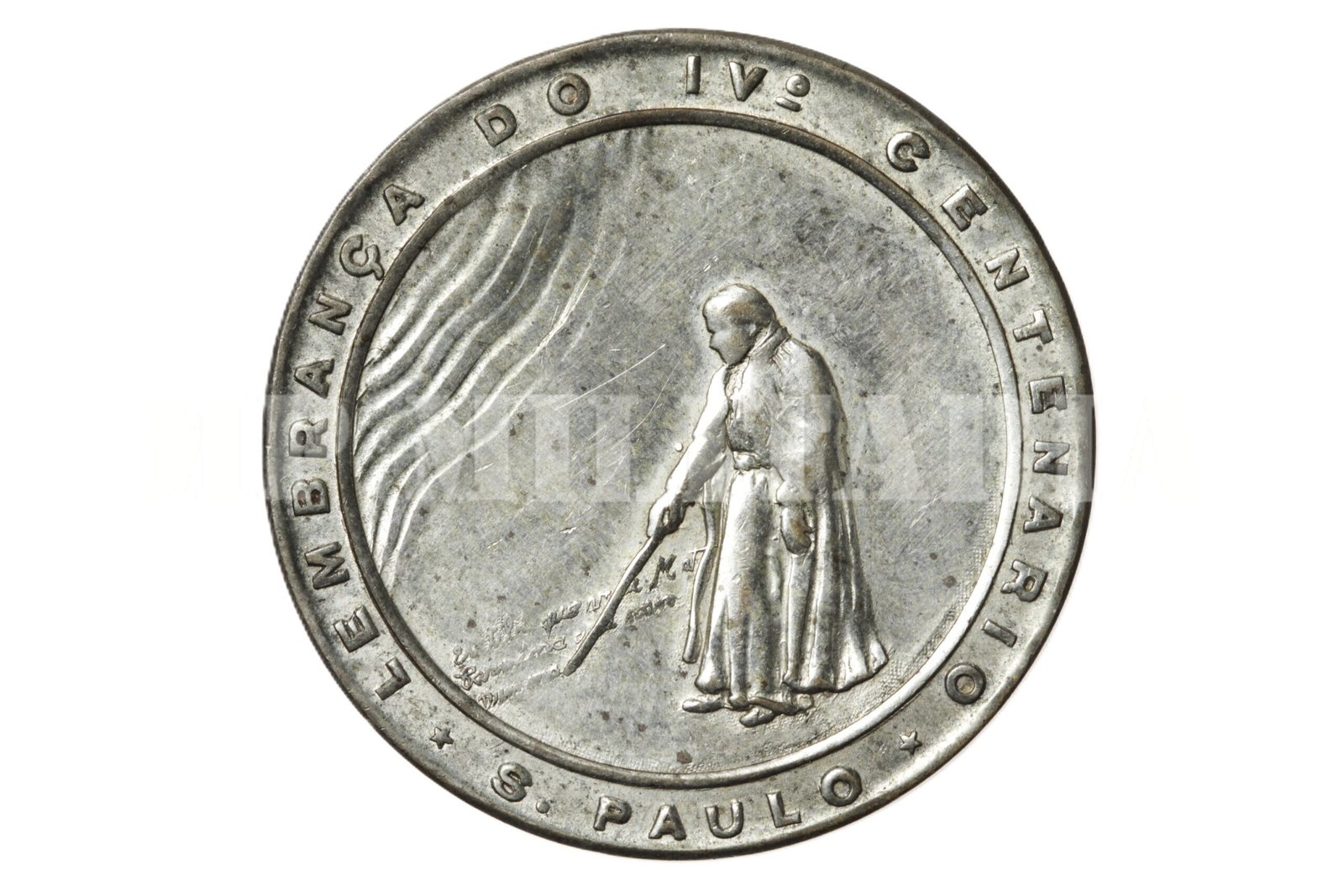 MEDALHA IV CENTENÁRIO DE SÃO PAULO, PADRE ANCHIETA • PRATEADA – 1954
